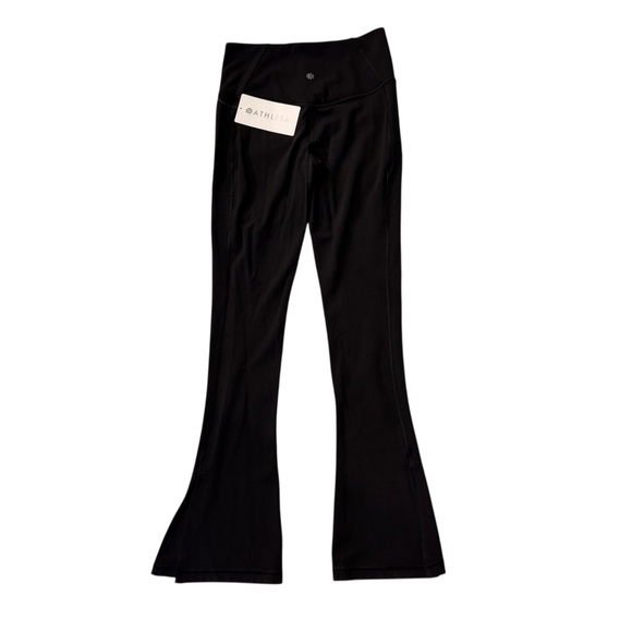Athleta Elation Ultra High Rise Split Slim Flare Pant NWT BLACK - Picture 9 of 9